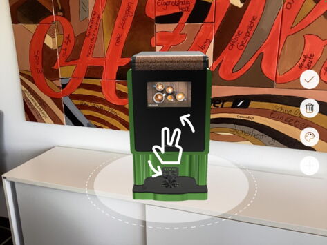 Kaffeevollautomaten drehen