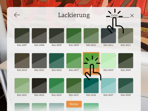 Kaffeevollautomat in grün