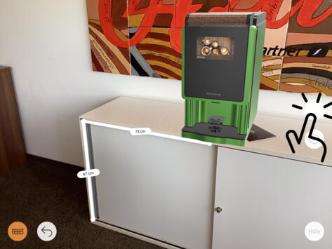 Foto der Gerätekonstellation schießen